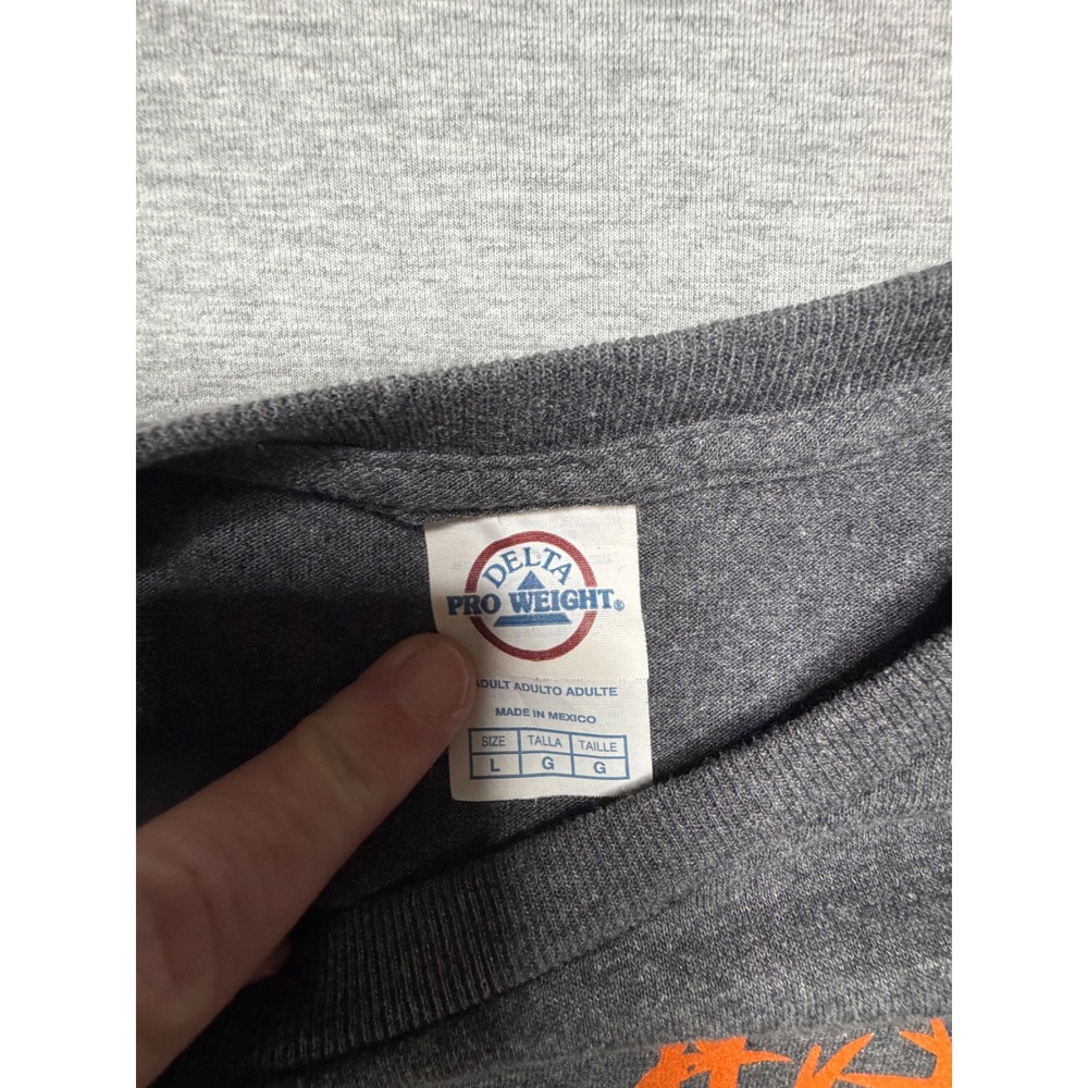 Delta Pro Weight Mens Rather Be Hunting Graphic T-Shirt Grey Orange Buck Large - Picture 6 of 7